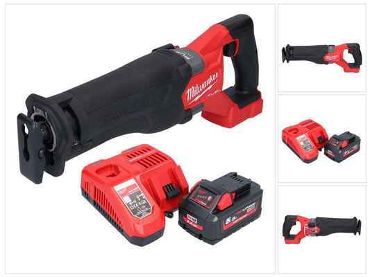 Batterie Milwaukee M18 FSZ-551 Scie sabre Recipro 18 V brushless + 1x batterie 5,5 Ah + chargeur