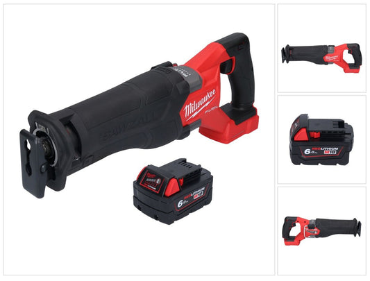 Milwaukee M18 FSZ-601 Akku Recipro Säbelsäge 18 V Brushless + 1x Akku 6,0 Ah - ohne Ladegerät