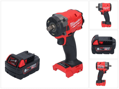 Clé à chocs sans fil Milwaukee M18 FIW2F12-501 18 V 339 Nm 1/2" brushless + 1x batterie 5,0 Ah - sans chargeur