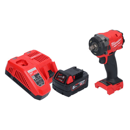 Clé à chocs sans fil Milwaukee M18 FIW2F12-501 18 V 339 Nm 1/2" brushless + 1x batterie 5,0 Ah + chargeur