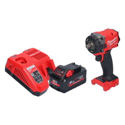 Clé à chocs sans fil Milwaukee M18 FIW2F12-801 18 V 339 Nm 1/2" brushless + 1x batterie 8,0 Ah + chargeur