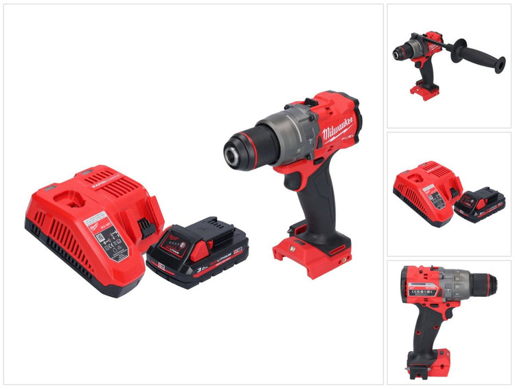 Perceuse à percussion sans fil Milwaukee M18 FPD3-301 18 V 158 Nm sans balais + 1 batterie 3,0 Ah + chargeur