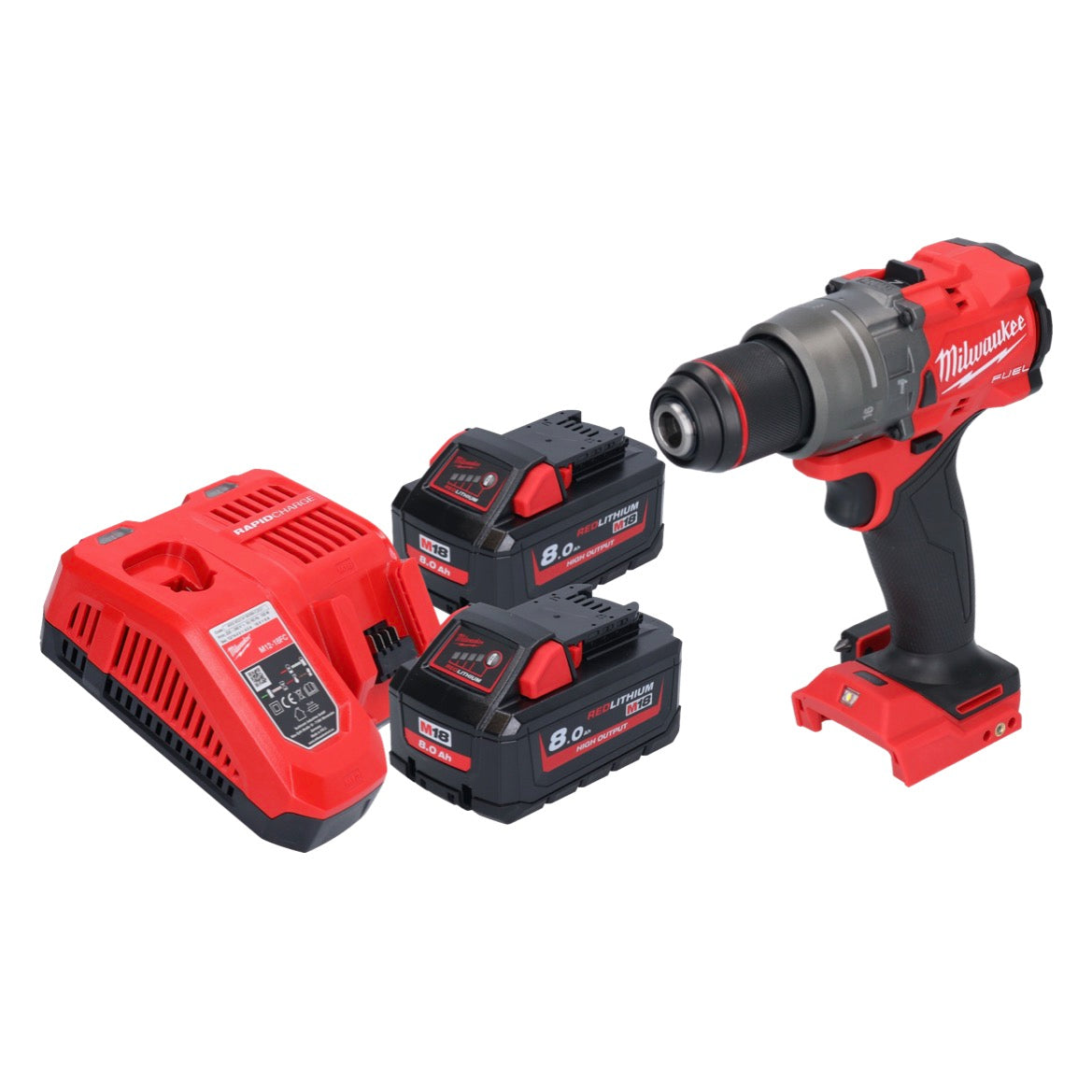 Milwaukee M18 FPD3-802 Akku Schlagbohrschrauber 18 V 158 Nm Brushless + 2x Akku 8,0 Ah + Ladegerät