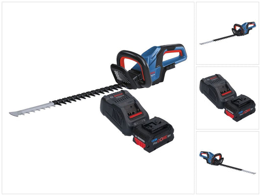 Bosch GHE 18V-60 Professional Akku Heckenschere 18 V 60 cm Brushless + 1x ProCORE Akku 5,5 Ah + Ladegerät