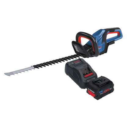 Bosch GHE 18V-60 Professional Akku Heckenschere 18 V 60 cm Brushless + 1x ProCORE Akku 5,5 Ah + Ladegerät