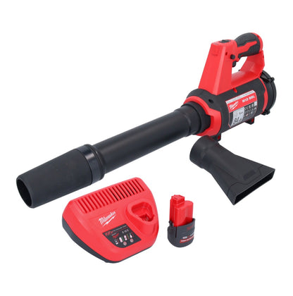 Souffleur sur batterie Milwaukee M12 BBL-251 12 V + 1x batterie 2,5 Ah + chargeur