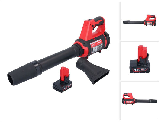 Souffleur sur batterie Milwaukee M12 BBL-401 12 V + 1x batterie 4,0 Ah - sans chargeur