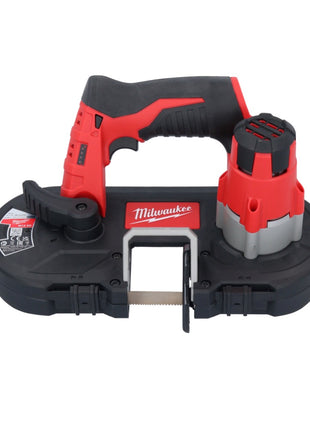 Scie à ruban à batterie Milwaukee M12 BS-252 12 V 41 x 41 mm + 2x batteries 2,5 Ah + chargeur