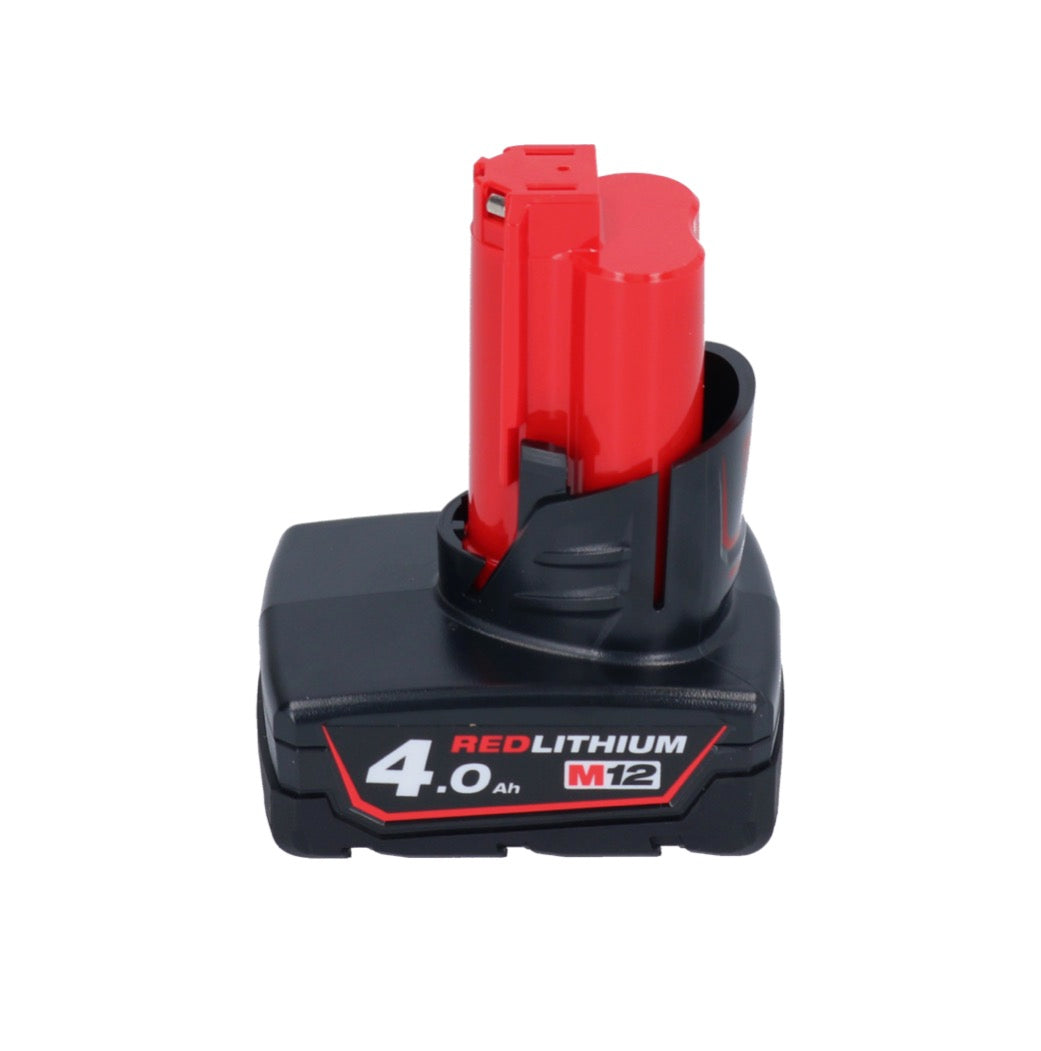 Milwaukee M12 BS-401 Akku Bandsäge 12 V 41 x 41 mm + 1x Akku 4,0 Ah - ohne Ladegerät