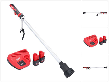 Pompe de transfert de batterie Milwaukee M12 BSWP-252 12 V 34 l/min + 2x batteries 2,5 Ah + chargeur