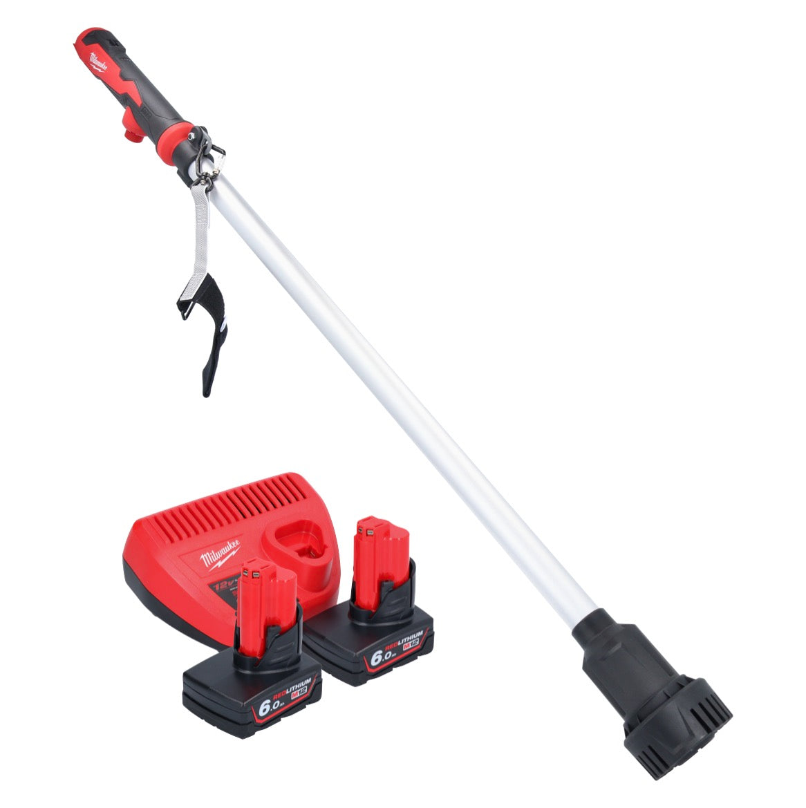 Milwaukee M12 BSWP-602 Akku Transferpumpe 12 V 34 l/min + 2x Akku 6,0 Ah + Ladegerät