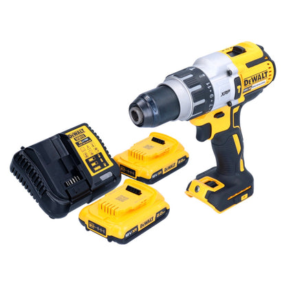 Perceuse à percussion sans fil DeWalt DCD 996 D2 18 V 95 Nm sans balais + 2 batteries 2,0 Ah + chargeur