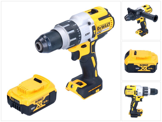 Perceuse à percussion sans fil DeWalt DCD 996 N 18 V 95 Nm sans balais + 1x batterie 5,0 Ah - sans chargeur