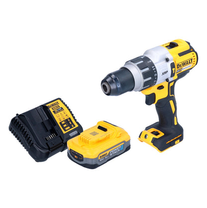 Perceuse à percussion sans fil DeWalt DCD 996 H1 18 V 95 Nm sans balais + 1 batterie Powerstack 5,0 Ah + chargeur