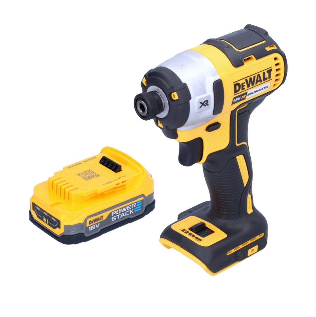 Clé à chocs sans fil DeWalt DCF 887 N 18 V 205 Nm 1/4" sans balais + 1x batterie 1,7 Ah - sans chargeur