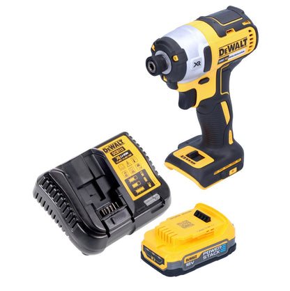 DeWalt DCF 887 E1 Akku Schlagschrauber 18 V 205 Nm 1/4" Brushless + 1x Akku 1,7 Ah + Ladegerät