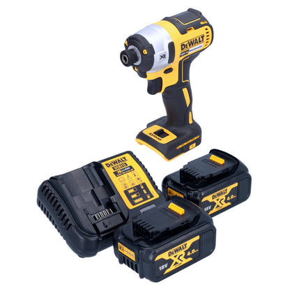 Clé à chocs sans fil DeWalt DCF 887 M2 18 V 205 Nm 1/4" sans balai + 2x batteries 4,0 Ah + chargeur