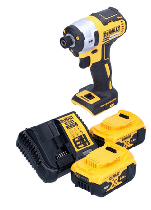 Llave de impacto a batería DeWalt DCF 887 P2 18 V 205 Nm 1/4" sin escobillas + 2x baterías 5,0 Ah + cargador