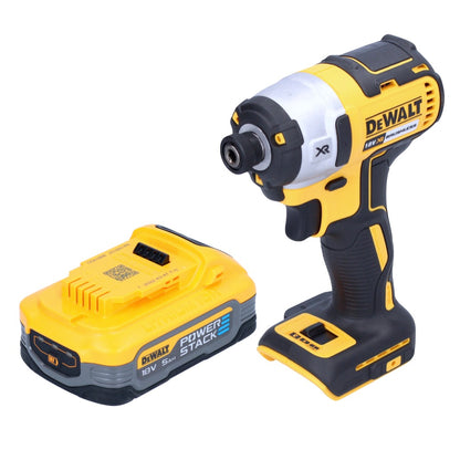 Clé à chocs sans fil DeWalt DCF 887 N 18 V 205 Nm 1/4" sans balais + 1x batterie Power Stack 5,0 Ah - sans chargeur