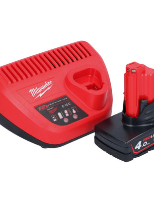 Milwaukee M12 PCSS-401 cortatubos de acero inoxidable a batería 12 V 12 - 28 mm + 1x batería 4,0 Ah + cargador