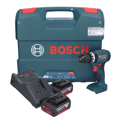 Bosch GSB 18V-45 Professional perceuse à percussion sans fil 18 V 45 Nm sans balais + 2 batteries 5,0 Ah + chargeur + mallette en L