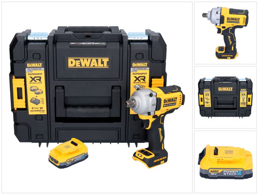 DeWalt DCF 892 NT Akku Schlagschrauber 18 V 813 Nm 1/2" Brushless + 1x Akku 1,7 Ah + TSTAK - ohne Ladegerät