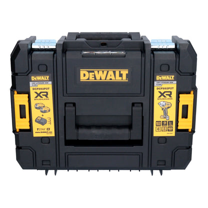 Clé à chocs sans fil DeWalt DCF 892 E1T 18 V 813 Nm 1/2" sans balai + 1x batterie 1,7 Ah + chargeur + TSTAK