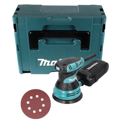 Ponceuse excentrique Makita BO 5031 300 watts 125 mm + 50x papier de verre K80 + Makpac