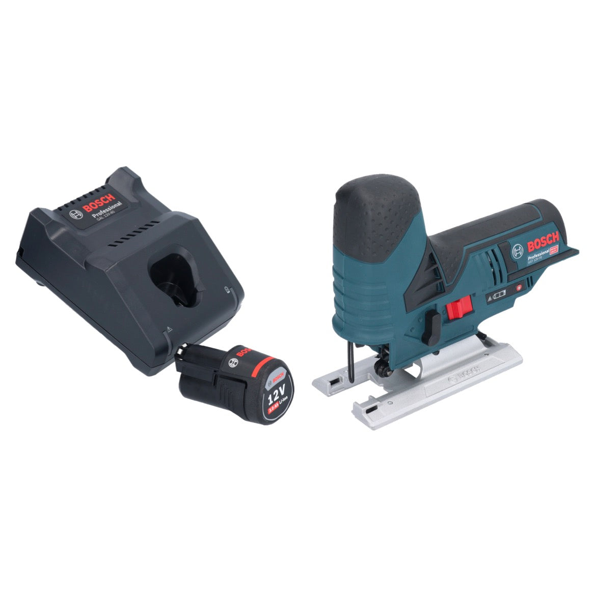 Bosch GST 12V-70 Professional Akku Stichsäge 12 V 70 mm + 1x Akku 3,0 Ah + Ladegerät