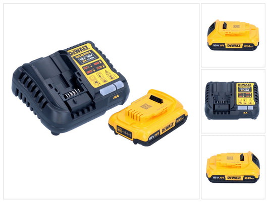 Kit de démarrage de batterie DeWalt DCB 1104 D1 12 V / 18 V 1x batterie 2,0 Ah + chargeur DCB 1104