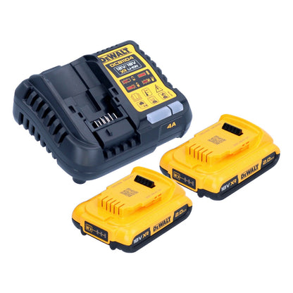 DeWalt DCB 1104 D2 kit de démarrage de batterie 12 V / 18 V 2x batteries 2,0 Ah + chargeur DCB 1104