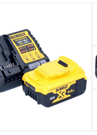 Kit de démarrage de batterie DeWalt DCB 1104 P1 12 V / 18 V 1x batterie 5,0 Ah + chargeur DCB 1104