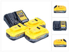 Kit de démarrage de batterie DeWalt DCB 1104 H3 12 V / 18 V 3x batterie Powerstack 5,0 Ah + chargeur DCB 1104