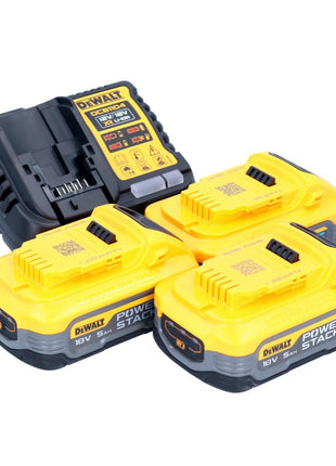 Kit de démarrage de batterie DeWalt DCB 1104 H3 12 V / 18 V 3x batterie Powerstack 5,0 Ah + chargeur DCB 1104