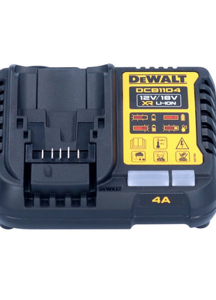 DeWalt DCB 1104 H4 kit de démarrage de batterie 12 V / 18 V 4x batterie Powerstack 5,0 Ah + chargeur DCB 1104