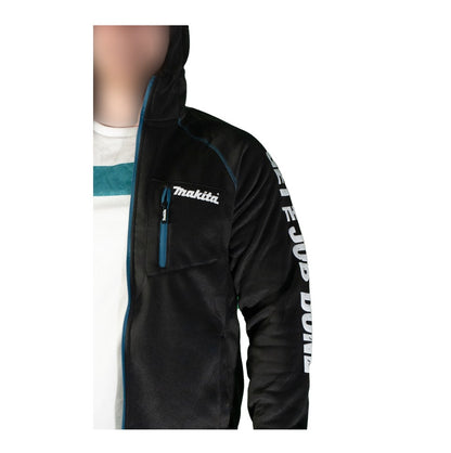 Makita Polar Tec Hoodie Jacke XL mit Kapuze Arbeit und Freizeit ( 98P214-XL ) 100 % Polyester