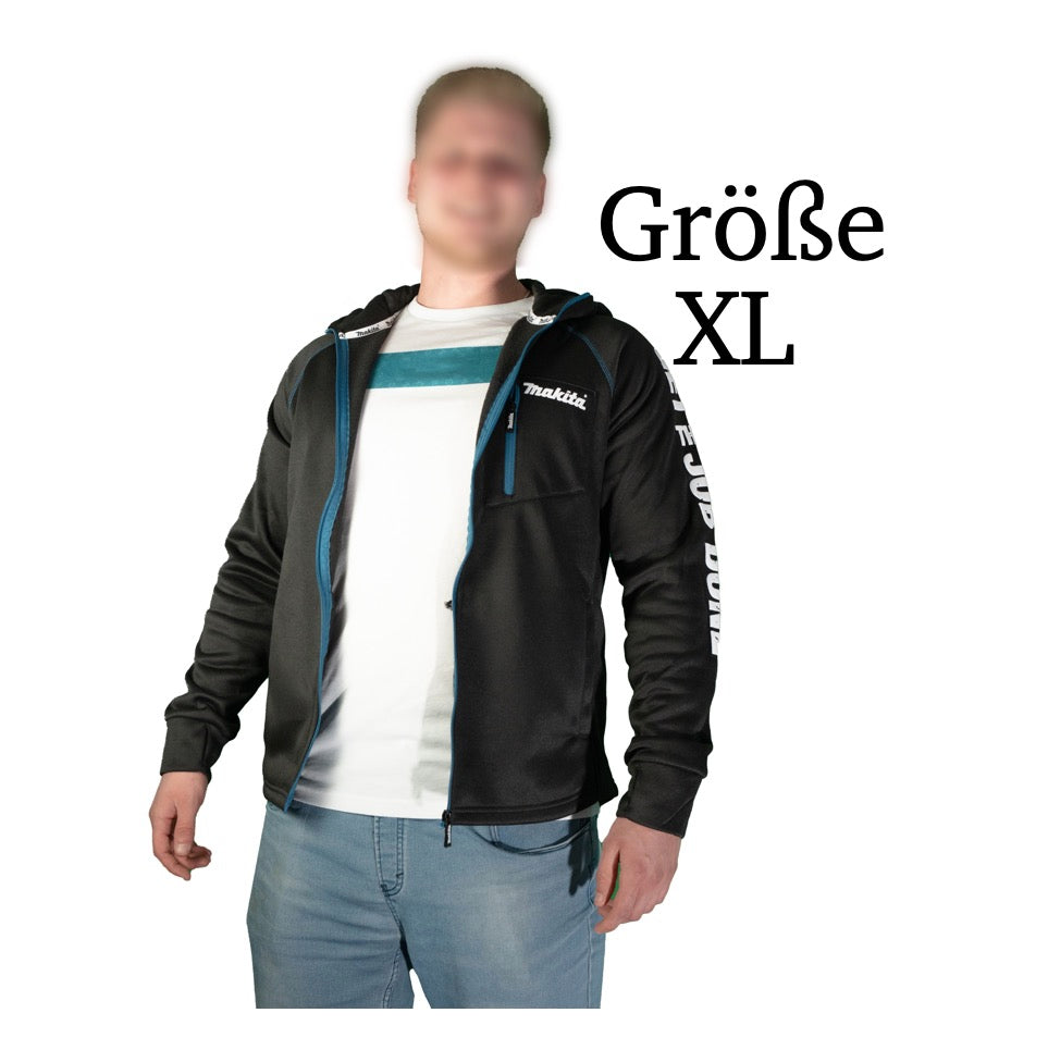 Makita Polar Tec Hoodie Jacke XL mit Kapuze Arbeit und Freizeit ( 98P214-XL ) 100 % Polyester