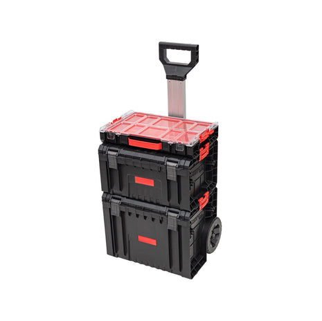 Toolbrothers RHINO L Set 2 ECO Workshop Set + L Cart + L Werkzeugkoffer Organize+ + L Organizer Höhe M Boxen 450 x 390 x 690 mm 52 l IP54