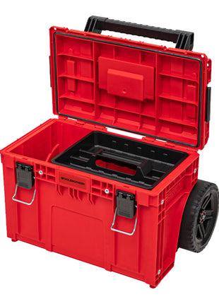 Toolbrothers RHINO XL Cart Maleta de herramientas móvil ULTRA Custom apilable 590 x 425 x 660 mm 37 l IP66 Capacidad de carga 100 kg con doble mango telescópico fabricado en aluminio