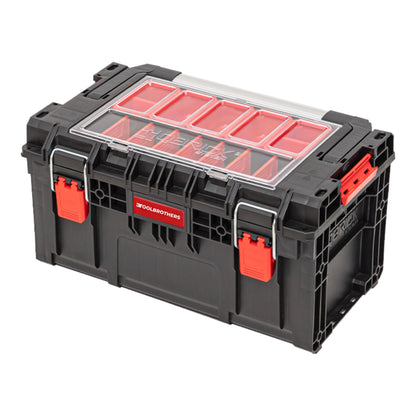 Toolbrothers RHINO XL Werkzeugkoffer ECO Handling+ 535 x 327 x 277 mm 26 l stapelbar IP66 mit Organizer