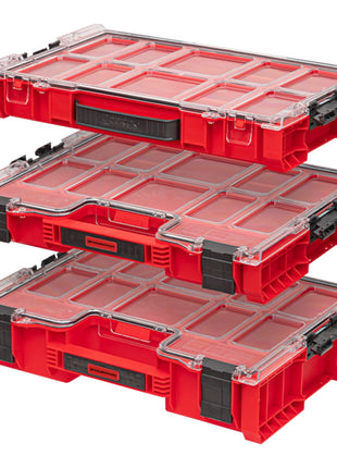 Toolbrothers RHINO L Organiseur ULTRA hauteur L boîtes 452 x 358 x 79 mm 6 l empilable IP54 avec 8 bacs