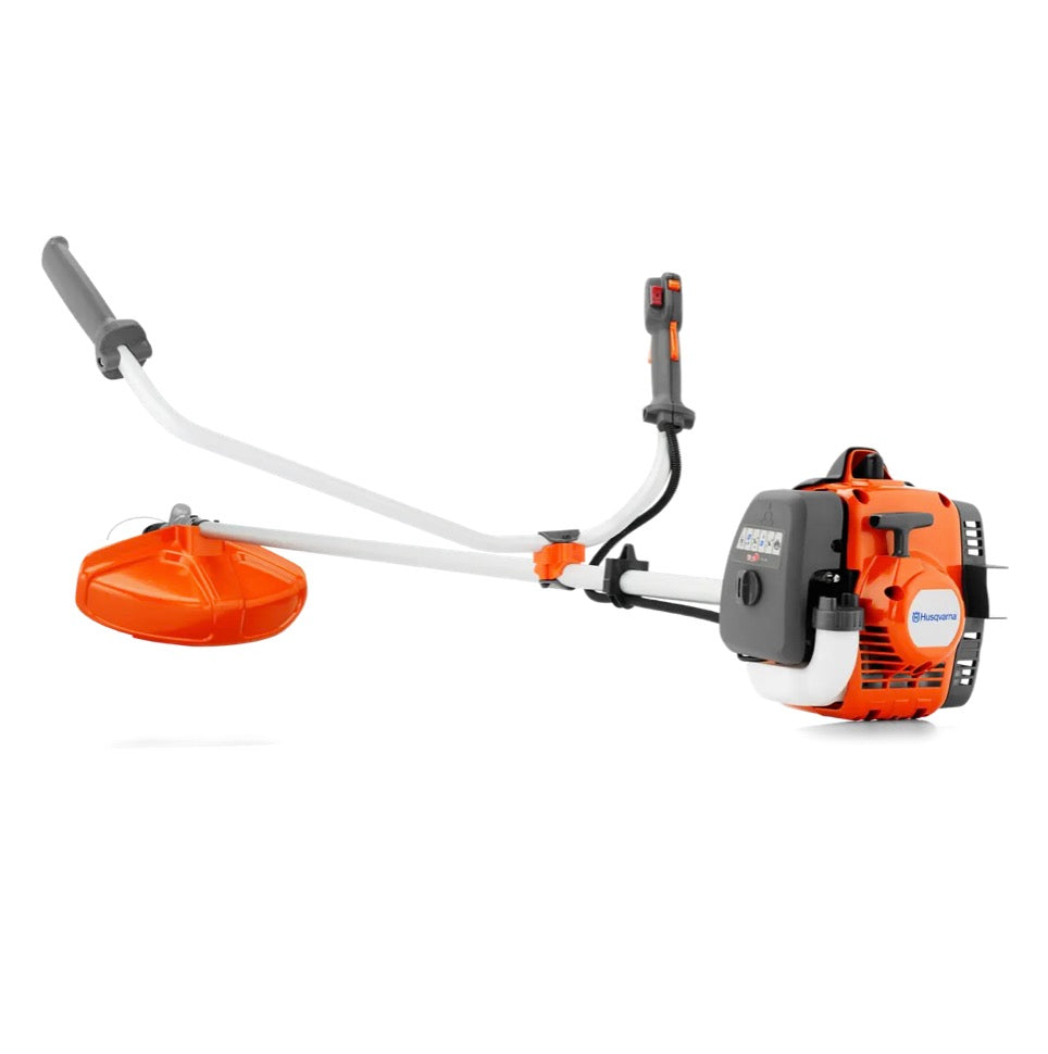 Husqvarna 129R Benzin Motorsense Trimmer 0,85 kW ( 967193305 ) Arbeitsbreite 43 cm 5,4 kg mit Zweihandgriff