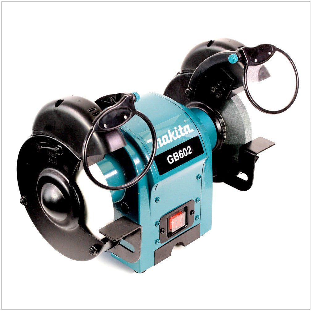 Makita GB 602 Doppelschleifbock mit zwei Schleifscheiben GC120 / WA600 - Toolbrothers