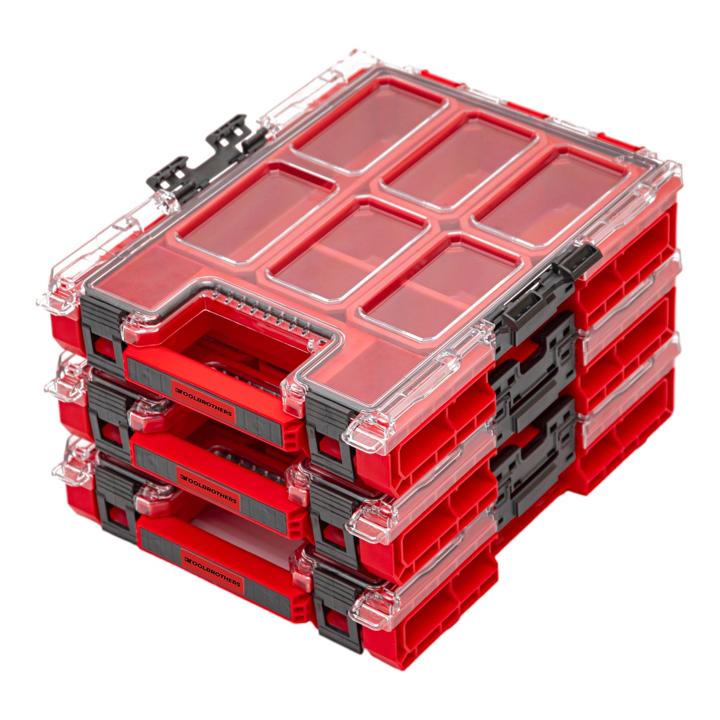 Toolbrothers RHINO XXL Organizer ULTRA Höhe M Boxen 365 x 265 x 77 mm 2,5 l stapelbar IP66