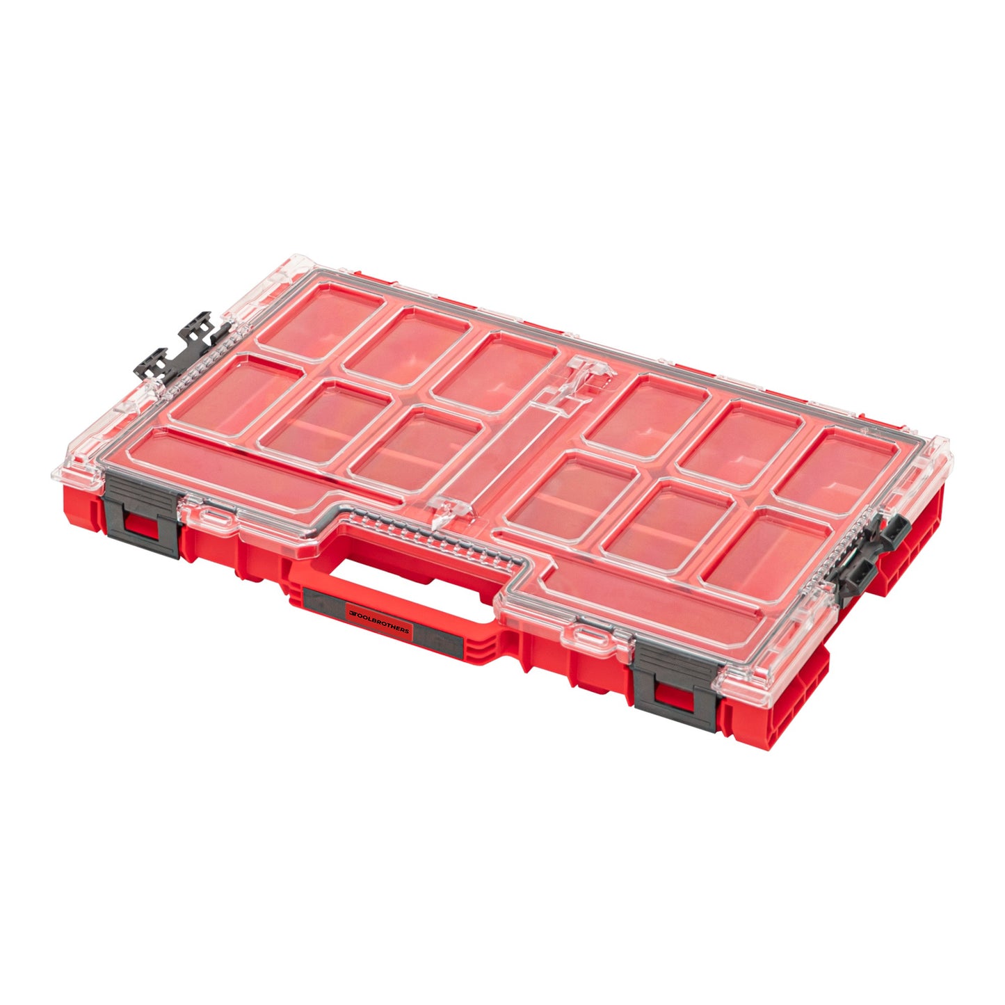 Toolbrothers RHINO XXL Organizer ULTRA Höhe L Boxen stapelbar 531 x 379 x 77 mm 6 l IP66 mit 10 Inlays