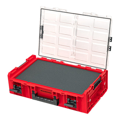 Toolbrothers RHINO XXL Organizer ULTRA Höhe 2XL Custom Multilayer stapelbar 582 x 387 x 172 mm 13,5 l IP66 mit Schaumstoffeinlage