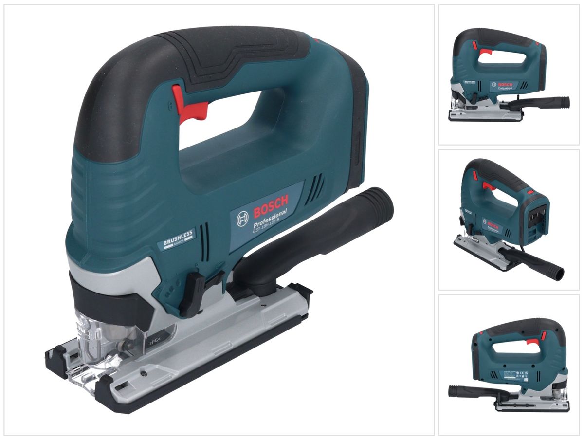 Bosch GST 18V-125 B Professional Scie sauteuse sans fil 18 V 125 mm brushless Solo (06015B3001) - sans batterie, sans chargeur