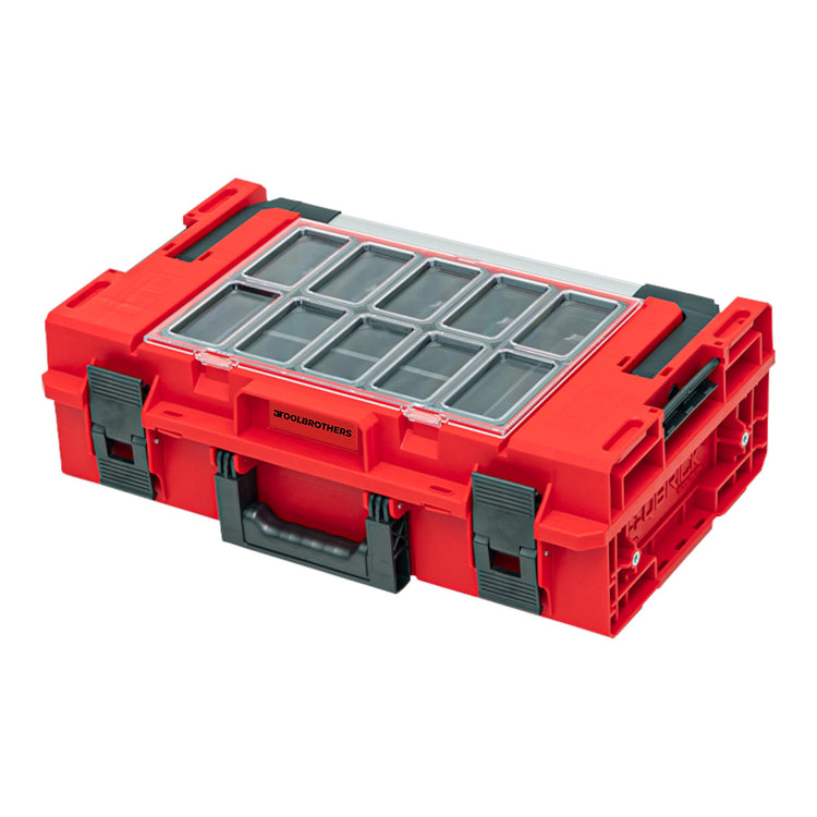 Toolbrothers RHINO XXL Werkzeugkoffer ULTRA Handling+ Höhe M Custom modularer Organizer 585 x 385 x 190 mm 15,4 l stapelbar IP66