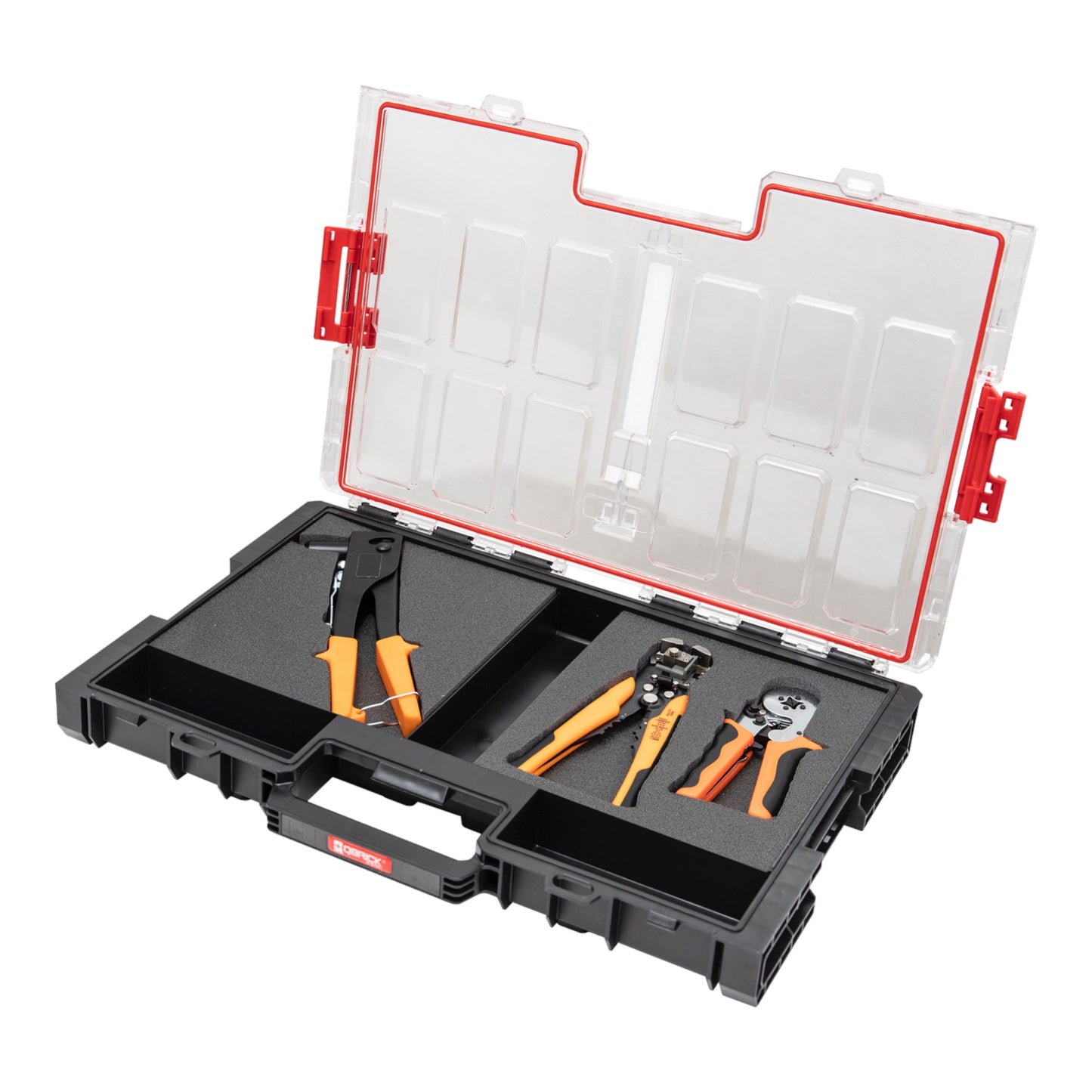 Toolbrothers RHINO XXL Organizer ECO Höhe L Custom Multilayer 531 x 379 x 77 mm 6 l IP66 mit Schaumstoffeinlage