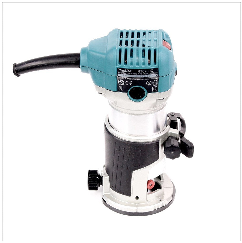 Makita RT 0700 C Einhand Oberhand Fräse 710 Watt mit robustem Alugehäuse - Toolbrothers